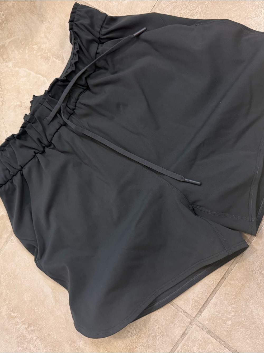 lululemon athletica Black Women's Athletic Drawstring Shorts